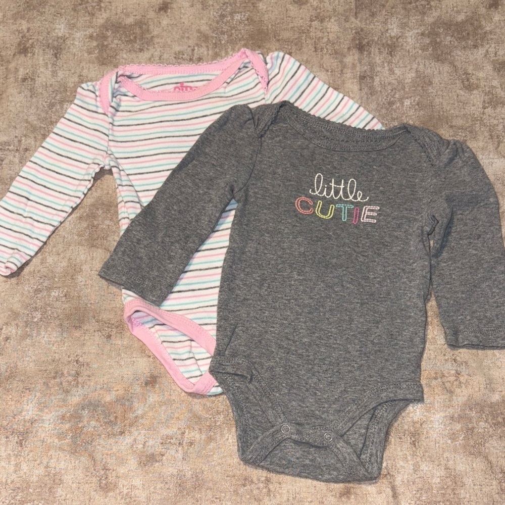 Gray and Striped Kids One Piece Bundle